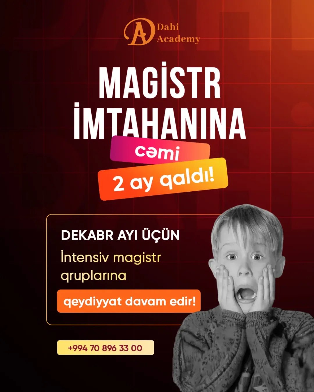Magistr qəbulu — son 24 gün