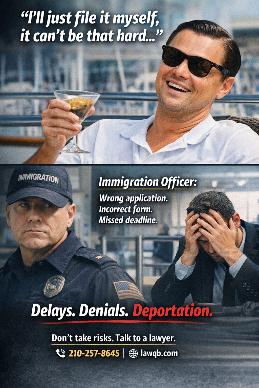 Immigration forms — tək dəyişməyin